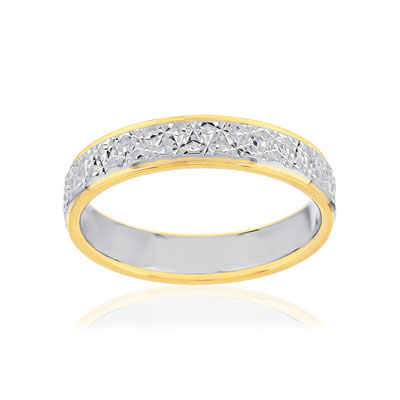 Alliance 2 ors 750 jaune et blanc - vue 1