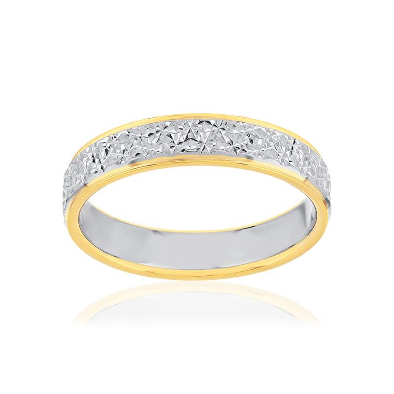 Alliance 2 ors 750 jaune et blanc - vue 1