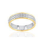 Alliance 2 ors 750 jaune et blanc - vue 1