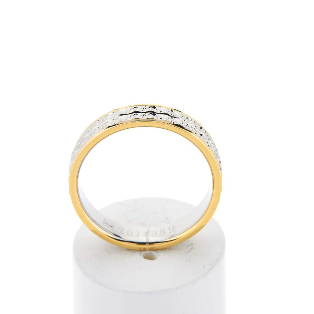 Alliance 2 ors 750 jaune et blanc - vue 1