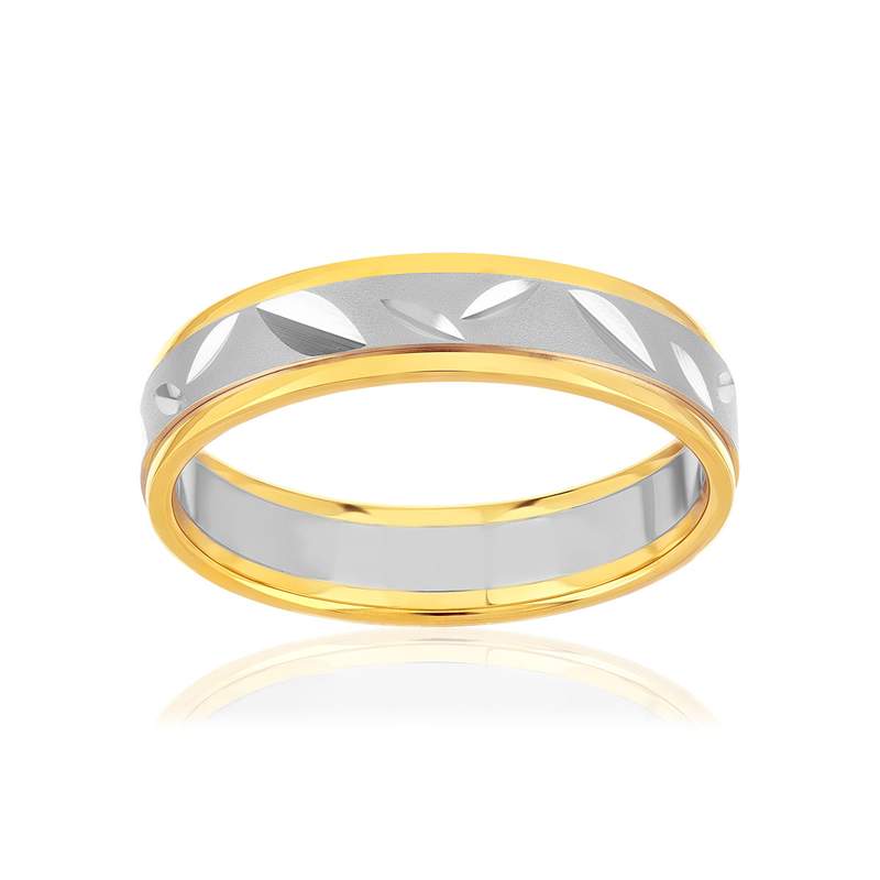 Alliance 2 ors 750 jaune et blanc - vue 1