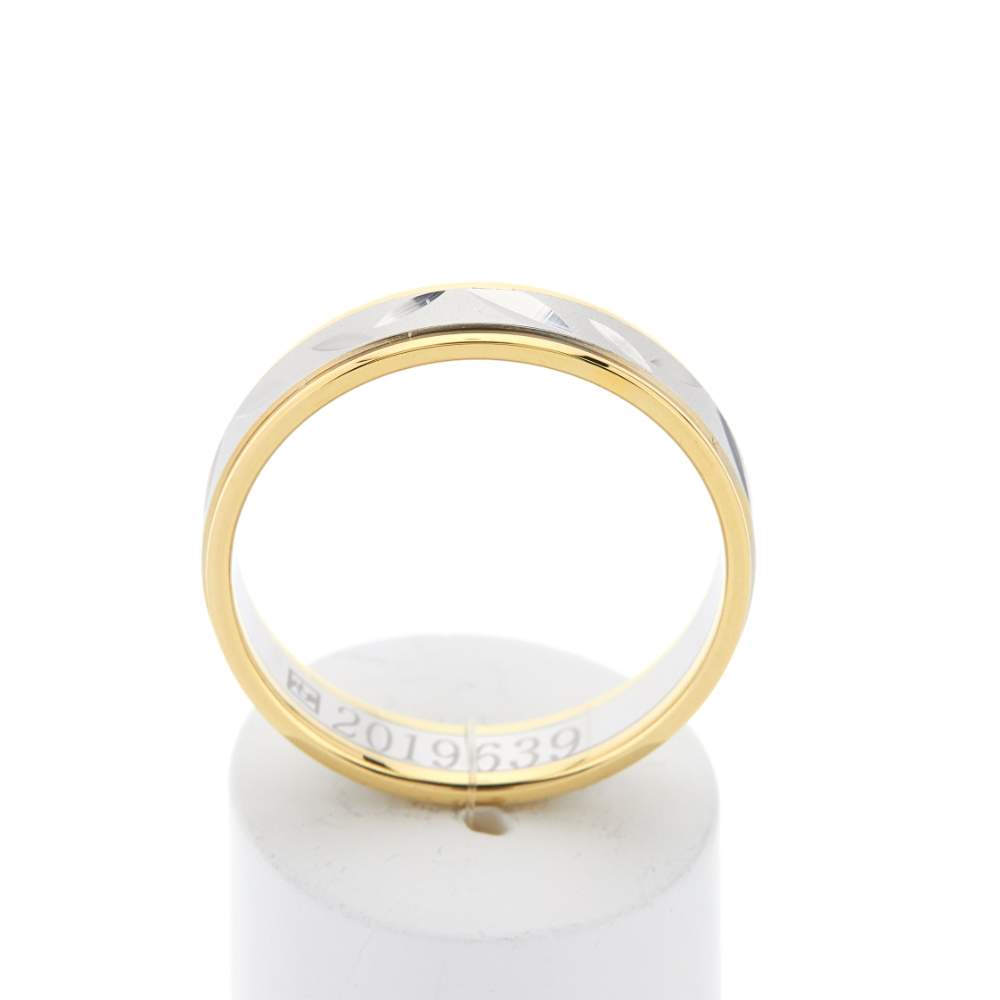Alliance 2 ors 750 jaune et blanc - vue 1