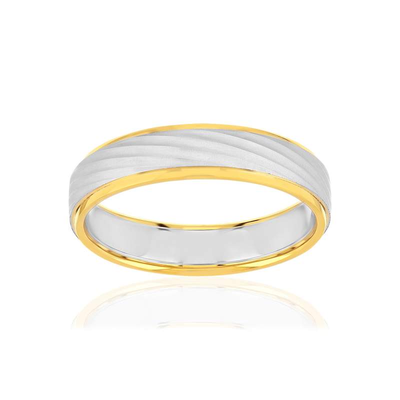 Alliance 2 ors 750 jaune et blanc - vue 1