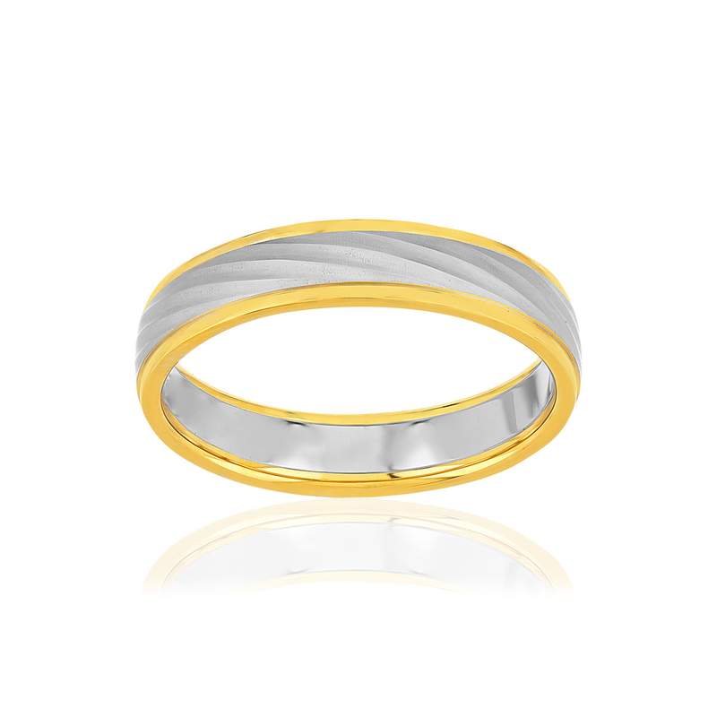 Alliance 2 ors 750 jaune et blanc - vue 1