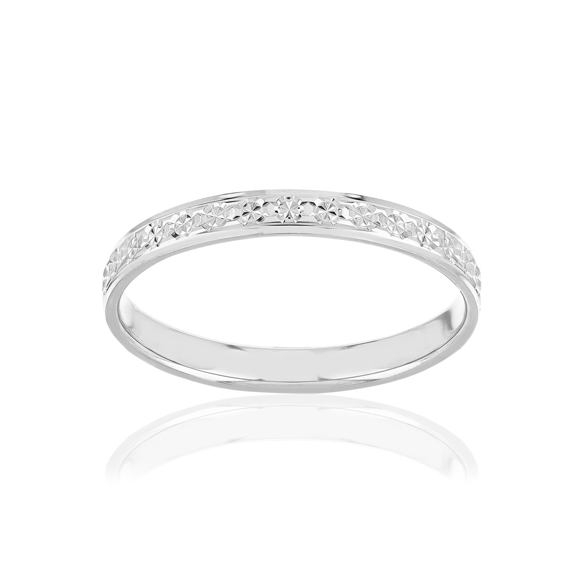 750 white gold 2.5 mm