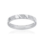 750 white gold wedding band - view 1