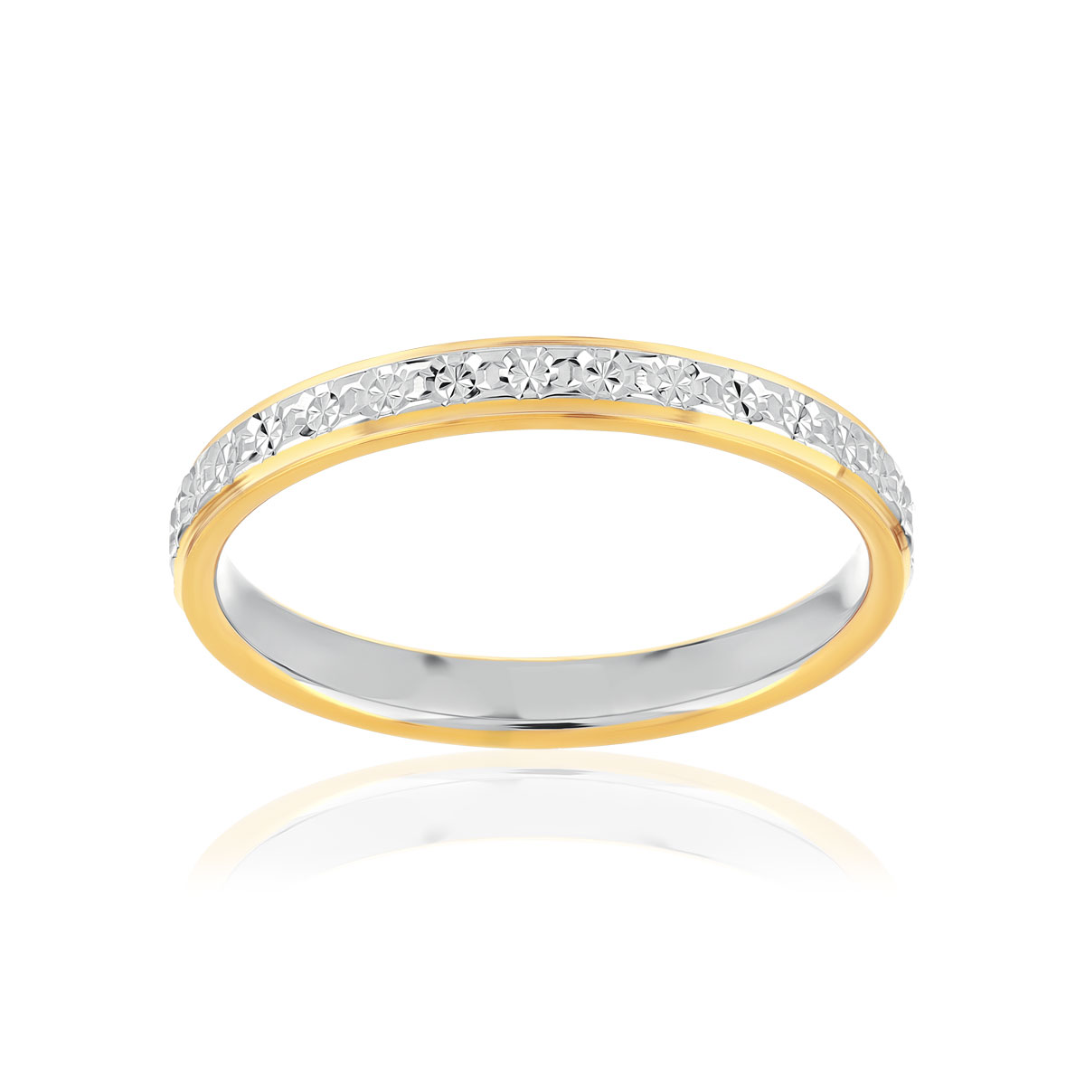 Alliance 2 ors 750 jaune et blanc 2.5 mm