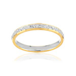 Alliance 2 ors 750 jaune et blanc 2.5 mm - vue 1
