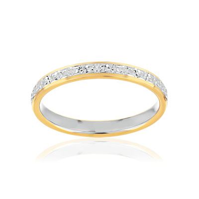 Alliance 2 ors 750 jaune et blanc 2.5 mm