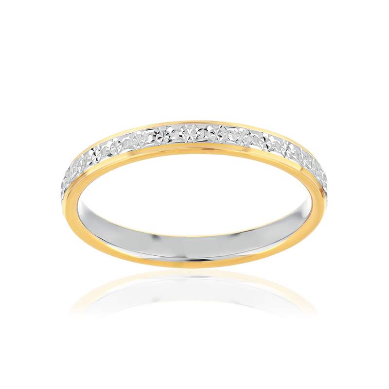 Alliance 2 ors 750 jaune et blanc 2.5 mm - vue 1