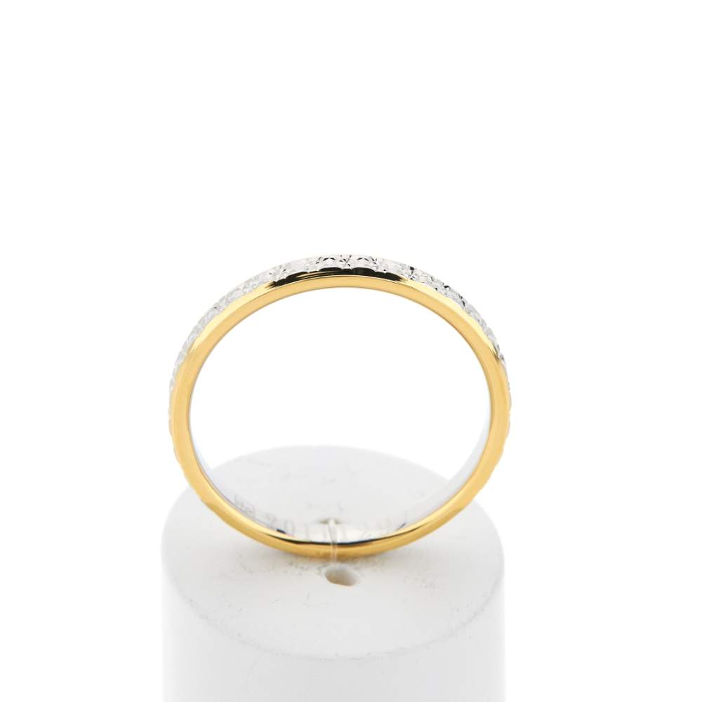 Alliance 2 ors 750 jaune et blanc 2.5 mm - vue 1