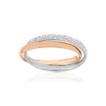 Alliance 2 ors 750 rose et blanc - vue 1