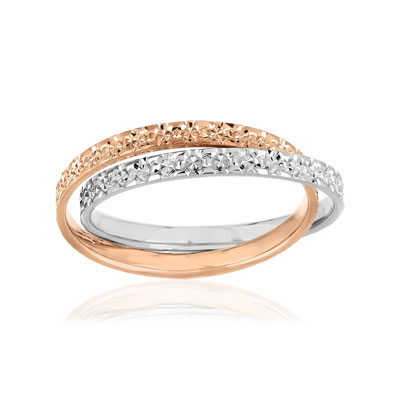 Alliance 2 ors 750 rose et blanc