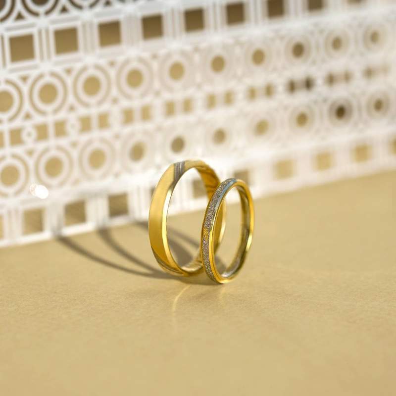 Alliance 2 ors 750 jaune et blanc - vue D1