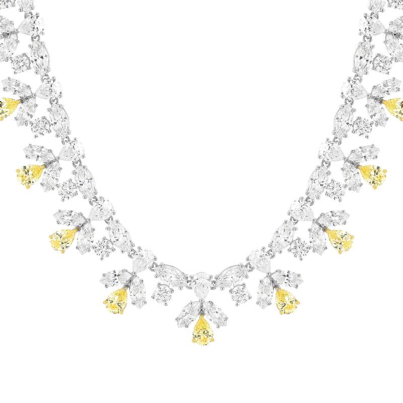 Collier argent 925 zirconias 40 cm - vue 2