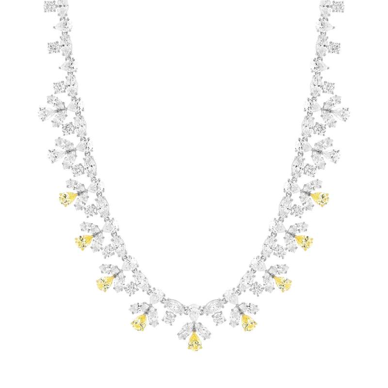 Collier argent 925 zirconias 40 cm - vue 3