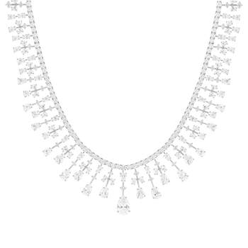 Collier argent 925 zirconias 41 cm