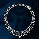Collier argent 925 zirconias 41 cm - vue D1