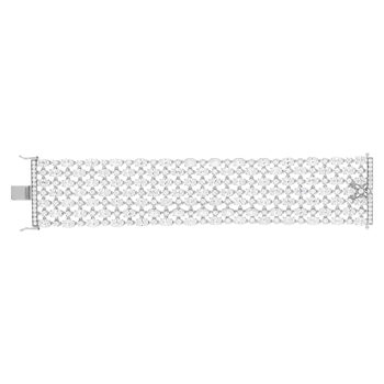 Silver bracelet 925 zirconias 17 cm