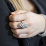 Bague argent 925 zirconias - vue 1