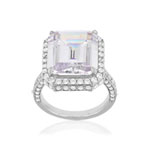 Bague argent 925 zirconias - vue 2