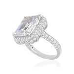 Bague argent 925 zirconias - vue D2