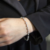 Bracelet argent 925 zirconias 19 cm - vue V1