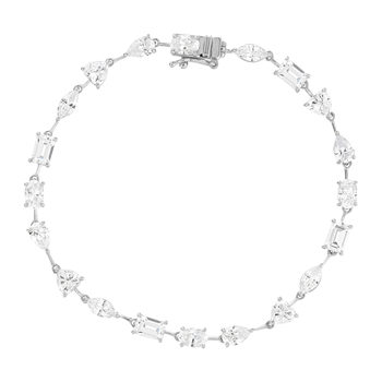 Silver bracelet 925 zirconias 19 cm