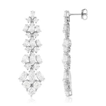 925 silver zirconia pendant earrings.