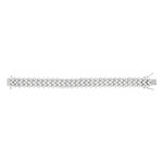 Bracelet argent 925 zirconias 15.5 cm - vue 3