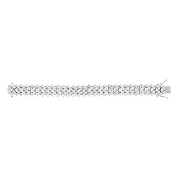Silver bracelet 925 zirconias 15.5 cm