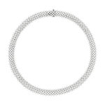 Collier argent 925 zirconias 43 cm - vue 5
