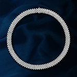 Collier argent 925 zirconias 43 cm - vue D1