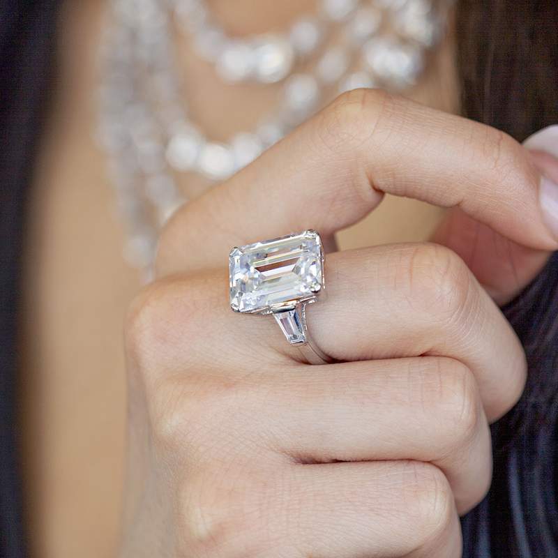Bague argent 925 zirconias - vue 1