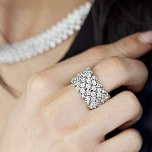 Bague argent 925 zirconias
