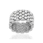 Bague argent 925 zirconias - vue 2