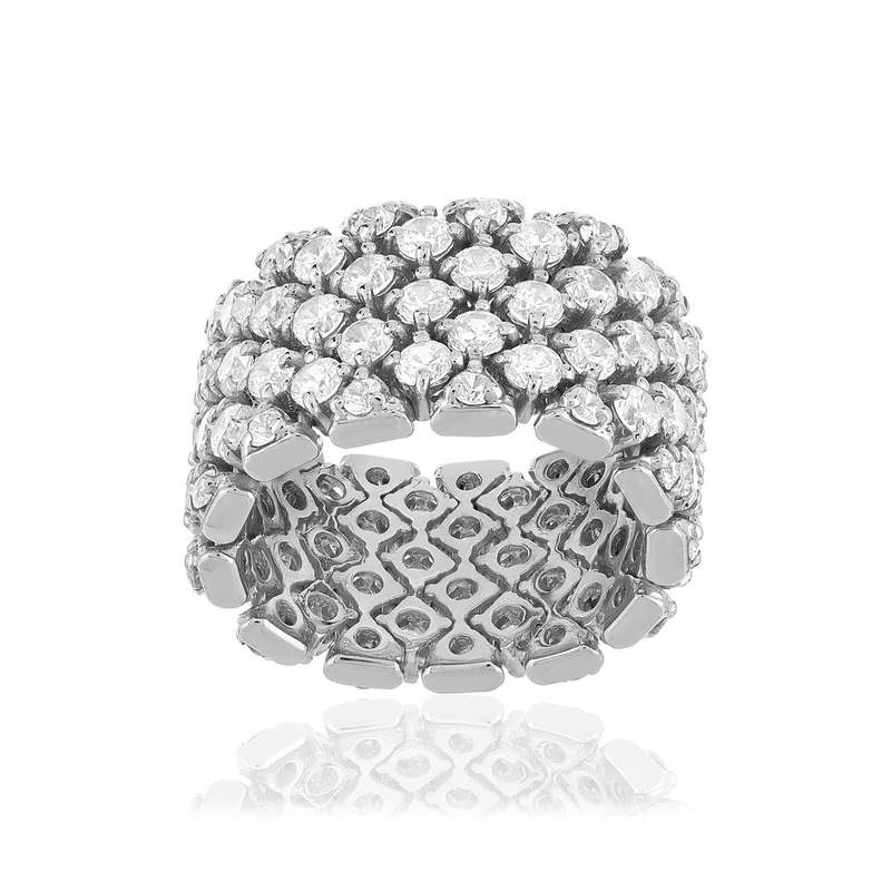 Bague argent 925 zirconias - vue 2