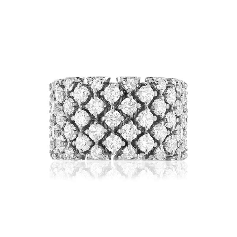 Bague argent 925 zirconias - vue 4