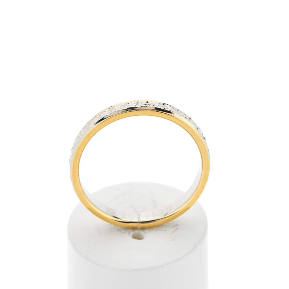 Alliance 2 ors 375 jaune et blanc - vue 1