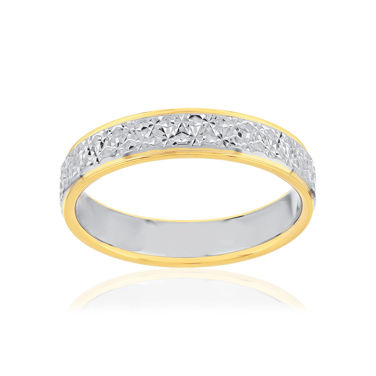Alliance 2 ors 375 jaune et blanc 4 mm