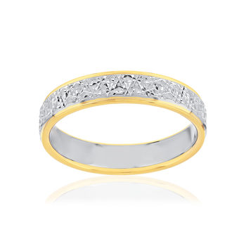 Alliance 2 ors 375 jaune et blanc 4 mm