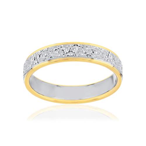 Alliance 2 ors 375 jaune et blanc 4 mm