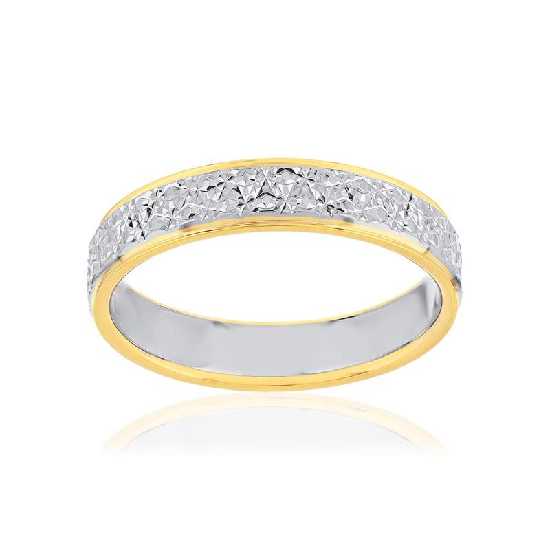 Alliance 2 ors 375 jaune et blanc 4 mm - vue 1