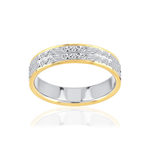 Alliance 2 ors 375 jaune et blanc - vue 1
