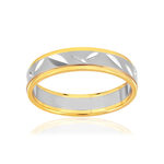 Alliance 2 ors 375 jaune et blanc - vue 1