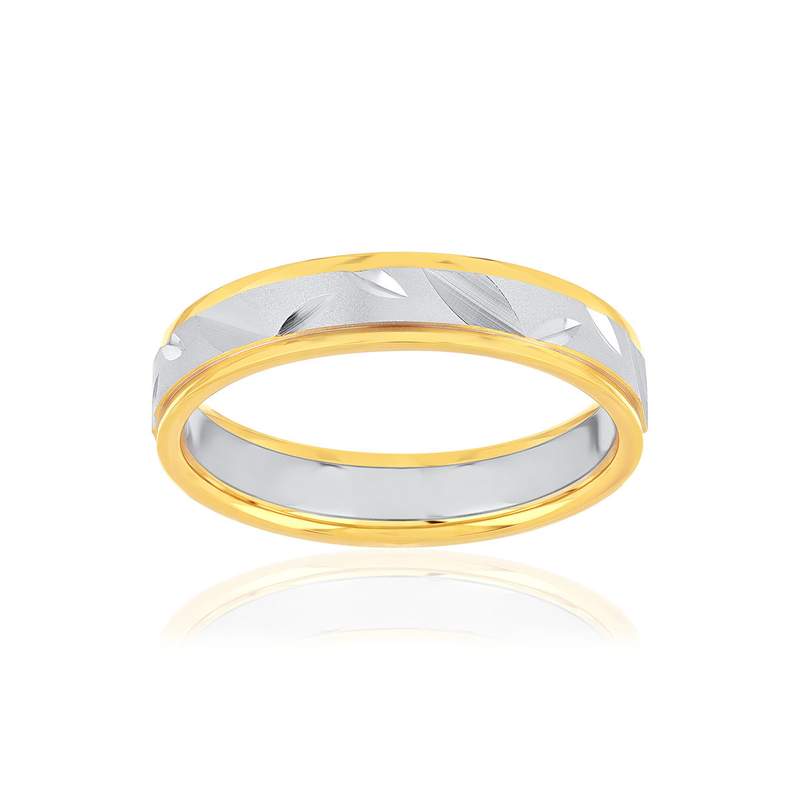Alliance 2 ors 375 jaune et blanc - vue 1