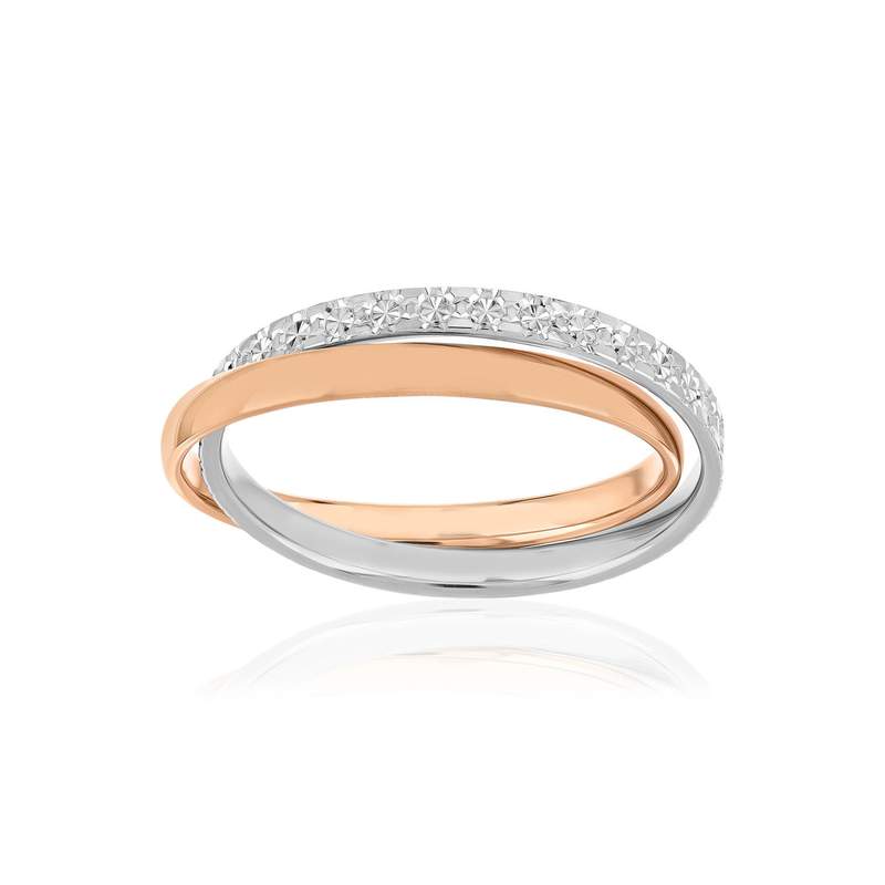Alliance 2 ors 375 rose et blanc - vue 1