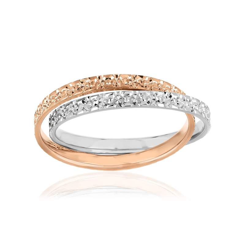 Alliance 2 ors 375 rose et blanc - vue 1