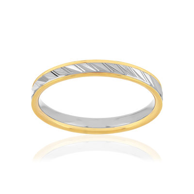 Alliance 2 ors 375 jaune et blanc - vue 1