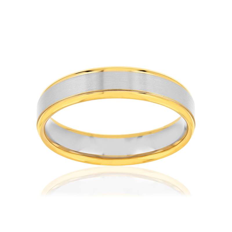 Alliance 2 ors 375 jaune et blanc 5 mm - vue 1